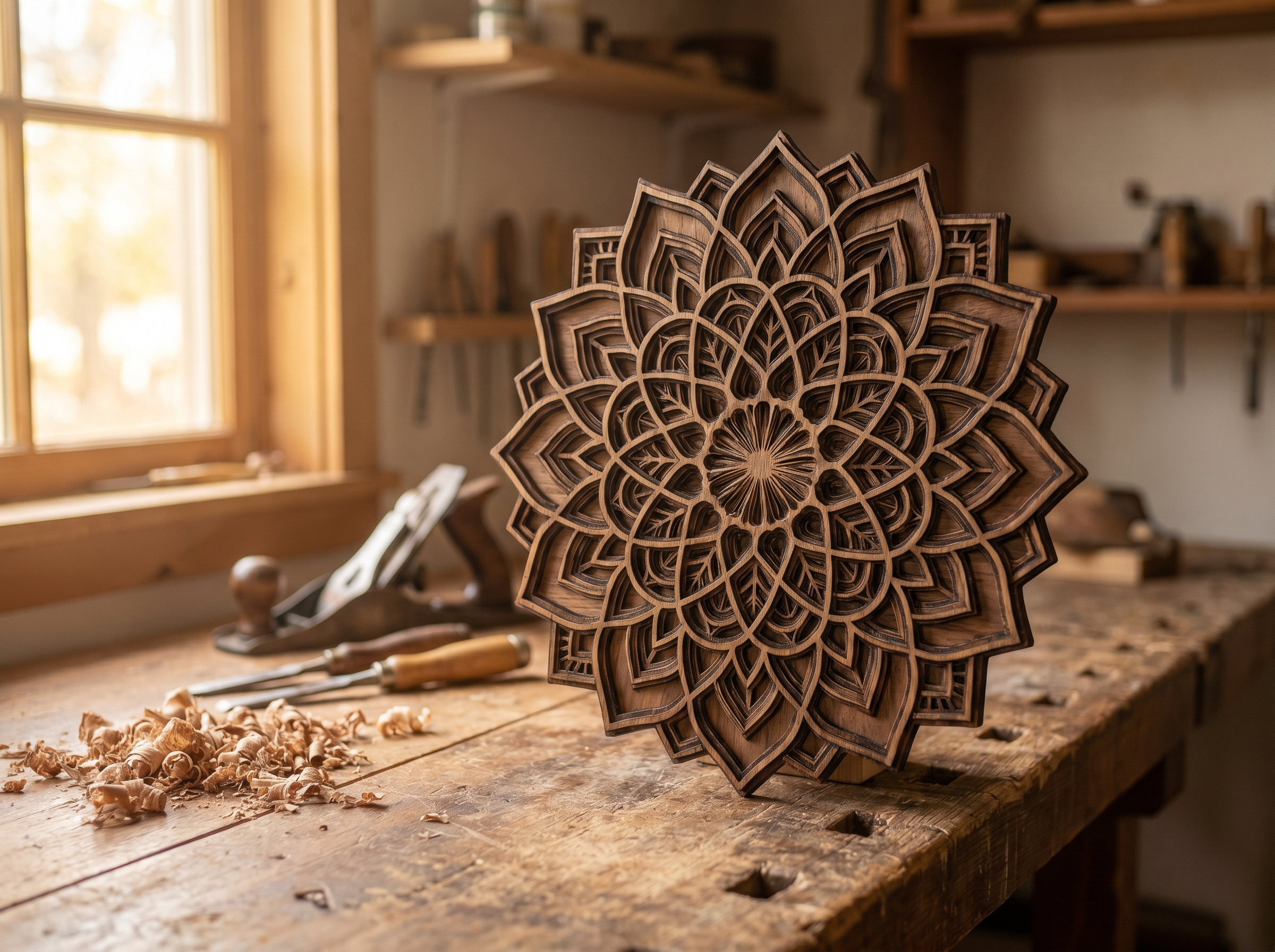 Laser-cut wall art